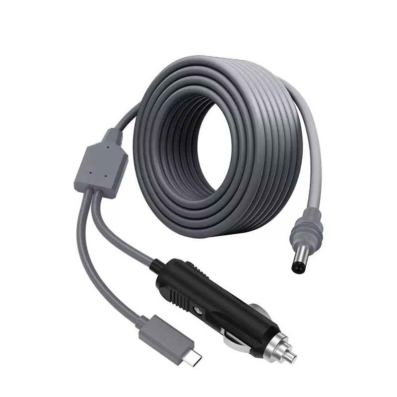 Cabo carregador de carro Starlink DC para USB-C 2 em 1