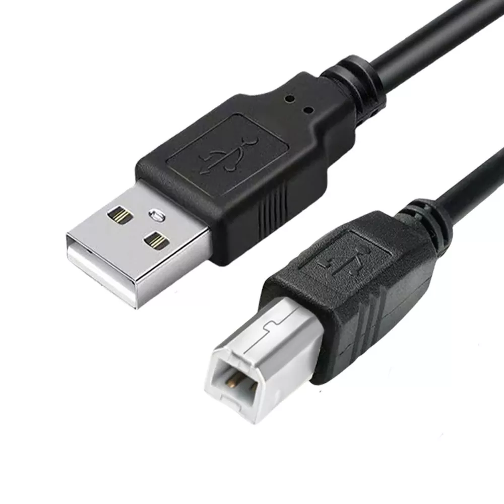 Cabo de impressora USB 2.0 A macho para B macho